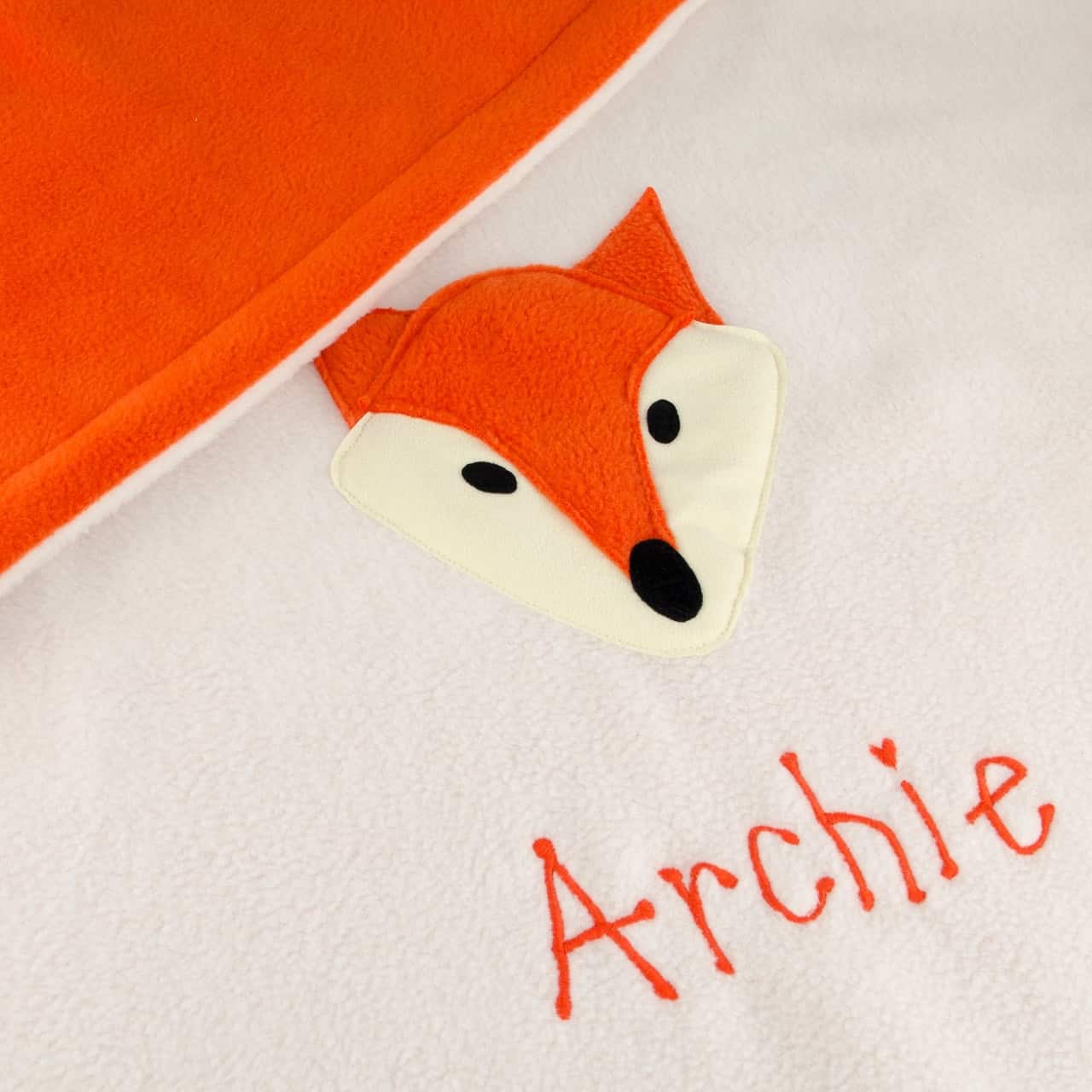 Fox Personalised Baby Blanket
