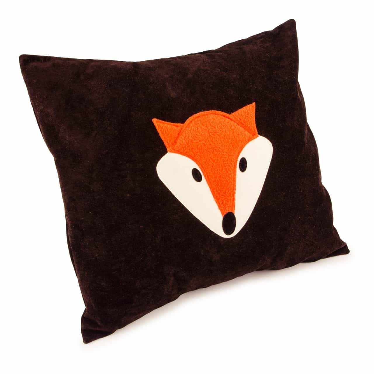 Fox Mocha Brown Personalised Cushion