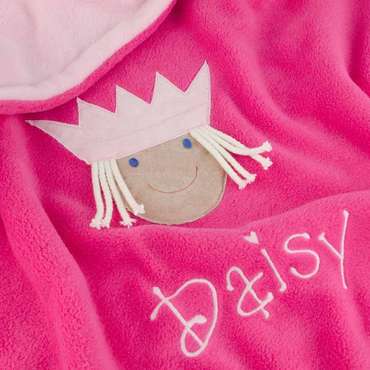 Royal Princess Personalised Baby Blanket