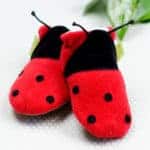 Ladybug Baby Booties and Slippers
