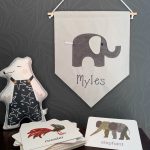 Personalised Baby Wall Hanging Pennant Flag