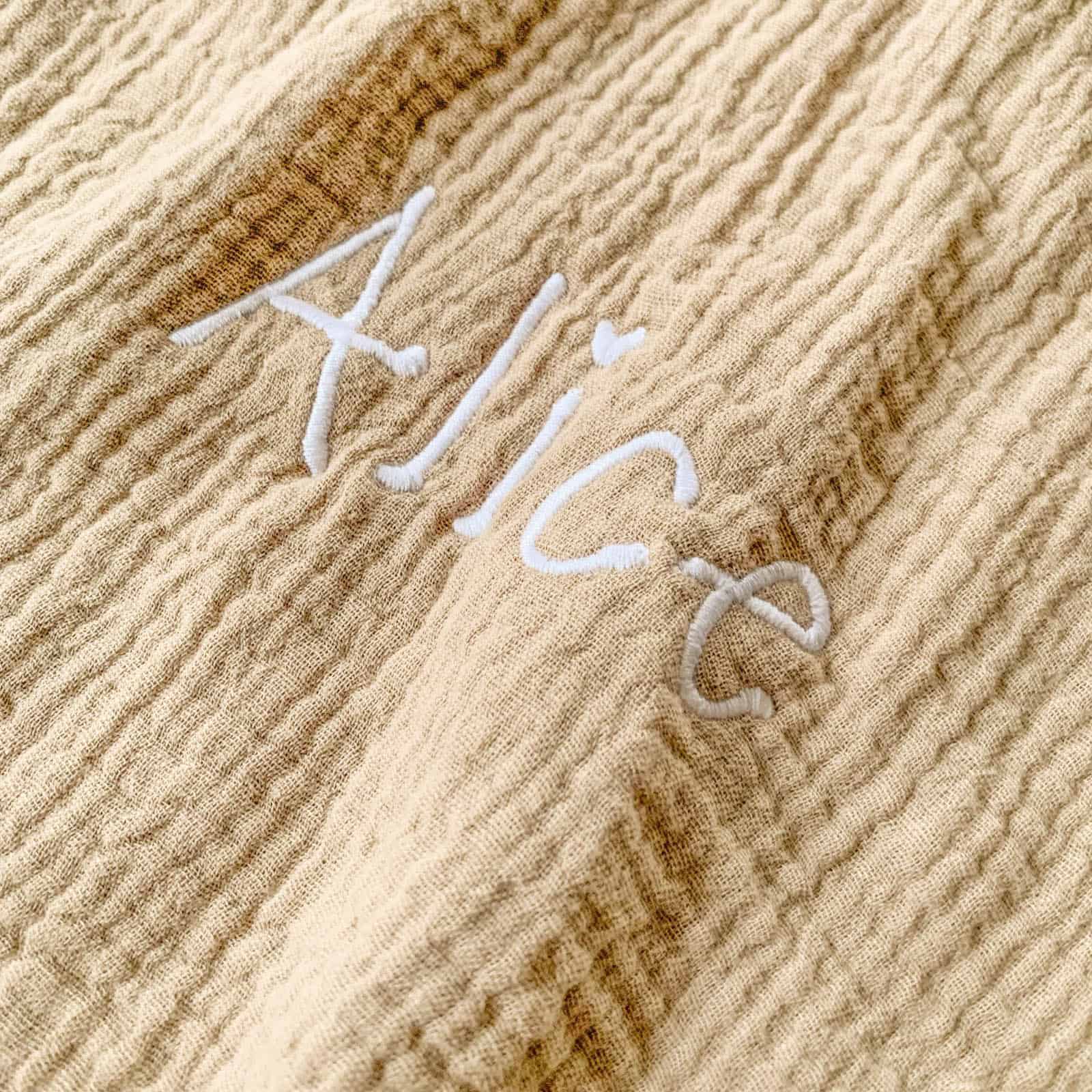 Organic Cotton Personalised Baby Comforter, Embroidered Muslin Comforter, Personalised New Baby Gift