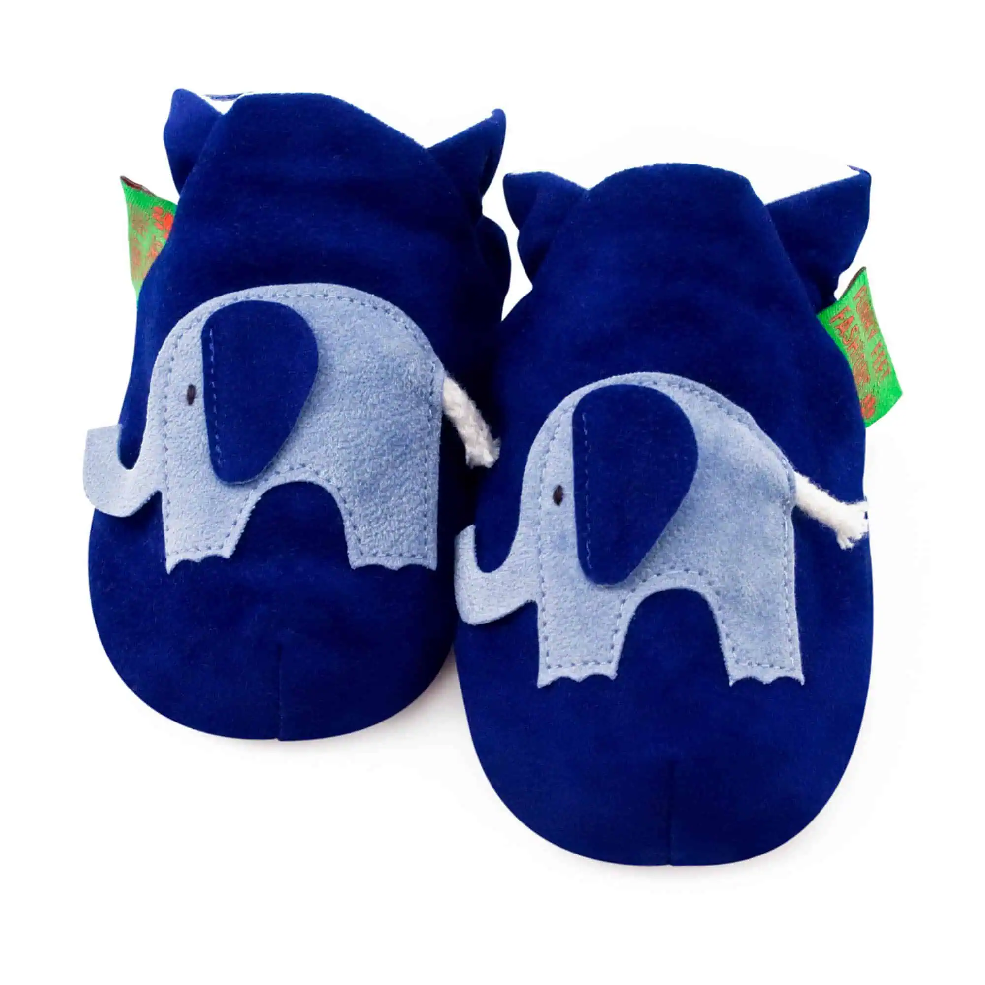 Elephant Baby Booties and Slippers - Blue - Image 4