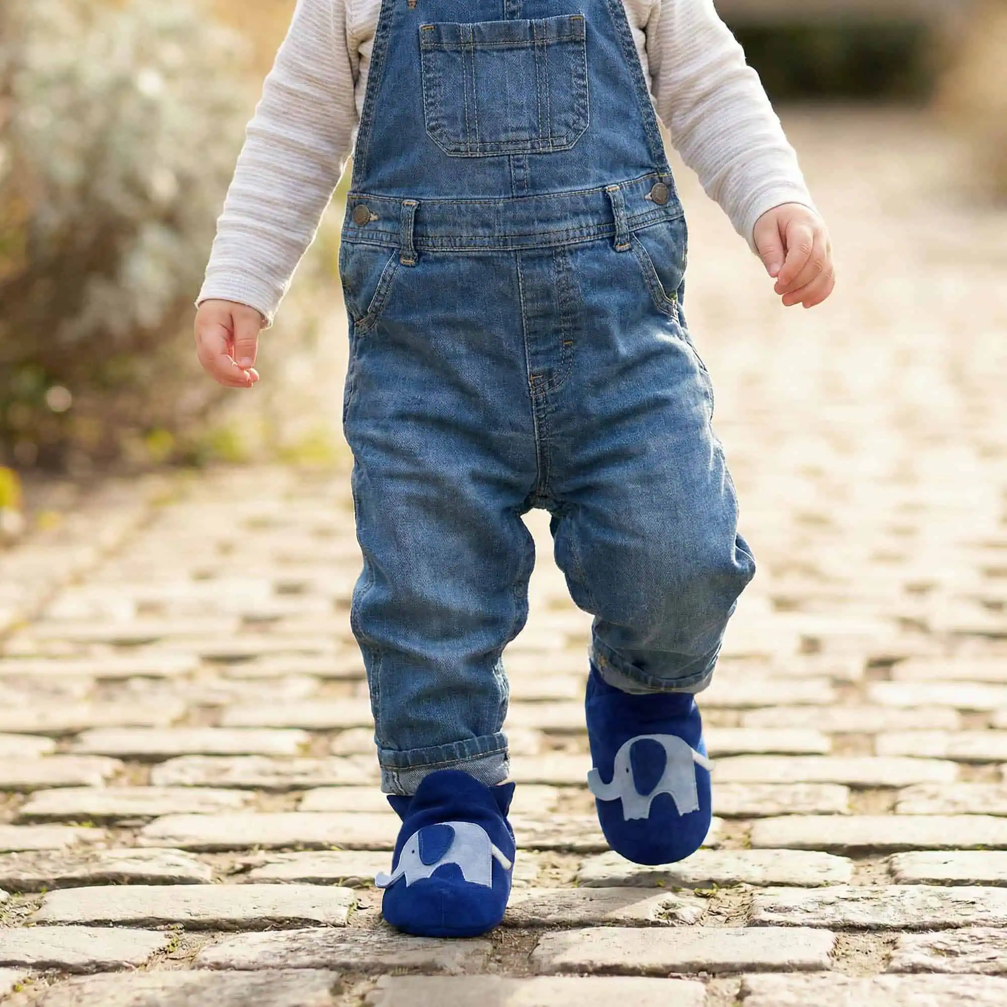 Elephant Baby Booties and Slippers - Blue - Image 3