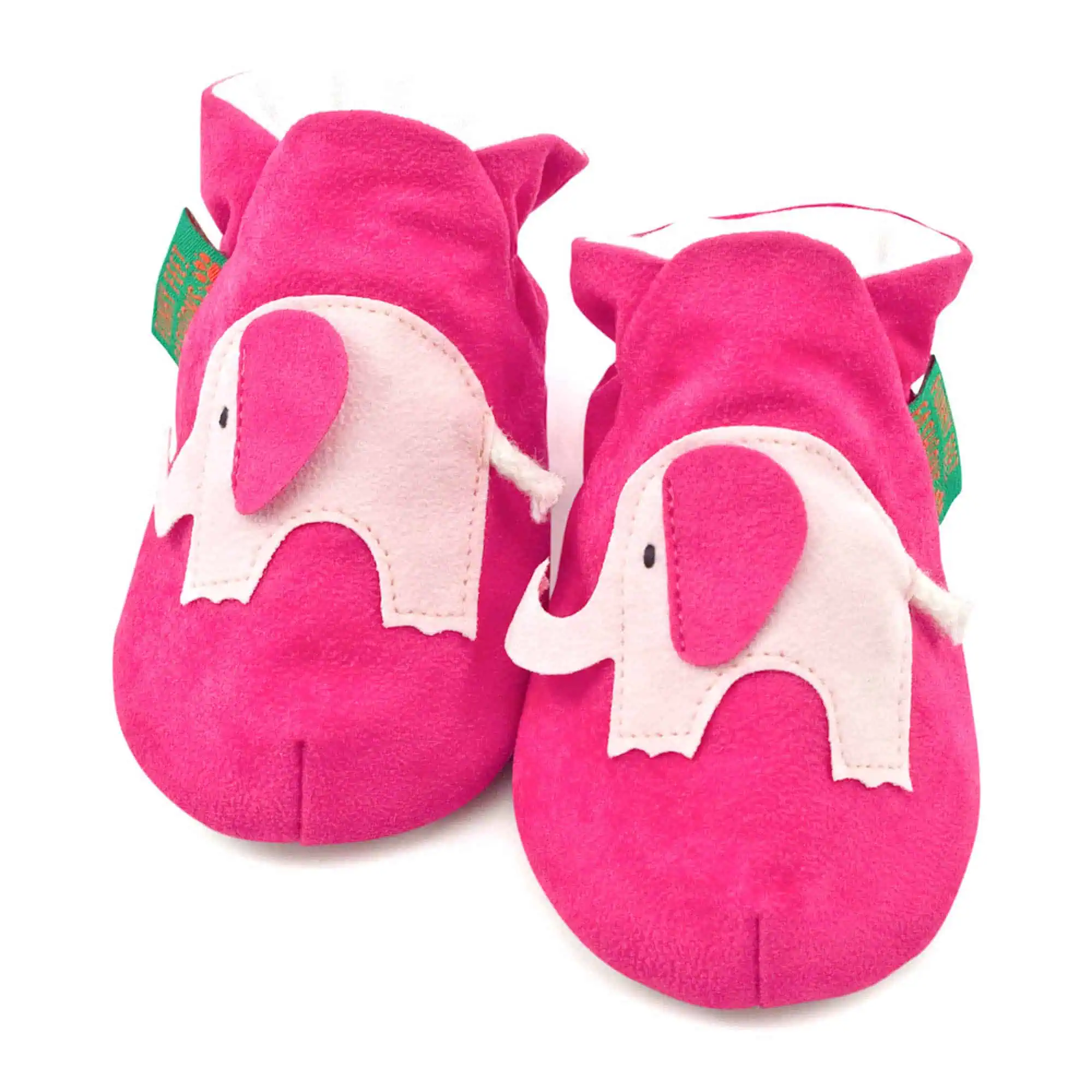Elephant Baby Booties and Slippers – Pink - Image 3