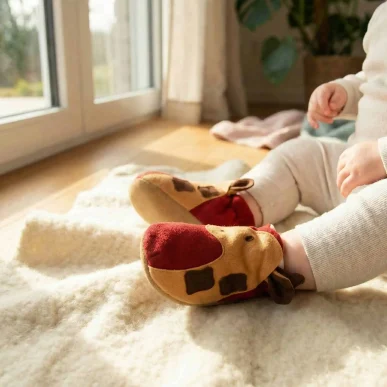 Giraffe Baby Booties and Slippers